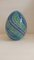 Egg-Shaped Sculpture in Blue-Green Banded Glass by Archimede Seguso, Murano, Italy, 1970s, Image 10