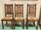 Breton Oak Dining Room Chairs and Table, 1950s, Set of 7 14