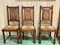 Breton Oak Dining Room Chairs and Table, 1950s, Set of 7, Image 14