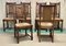 Breton Oak Dining Room Chairs and Table, 1950s, Set of 7 12