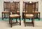 Breton Oak Dining Room Chairs and Table, 1950s, Set of 7, Image 12
