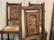 Breton Oak Dining Room Chairs and Table, 1950s, Set of 7 10