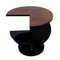 French Art Deco Side Table in Black and High Gloss Lacquered Nutwood, 1930s, Image 2