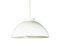 Nickel Plated Brass & White Methacrylate 4006 Pendant Lamp by A. & P.G. Castiglioni for Kartell, 1959 2