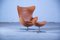 Vintage Egg Chair with Ottoman from Fritz Hansen, 1999, Set of 2 1