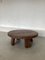 Brutalist Handmade Coffee Table in Oak, France, 1970s, Image 1