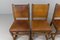 Spanish Leather and Wood Chairs, 1940s, Set of 4, Image 20