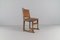Spanish Leather and Wood Chairs, 1940s, Set of 4, Image 8