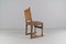 Spanische Stühle aus Leder & Holz, 1940er, 4er Set 11