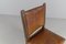 Spanish Leather and Wood Chairs, 1940s, Set of 4, Image 14