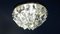 Lámpara de techo vintage de cristal de Palwa, 1960, Imagen 7