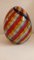 Egg-Shaped Sculpture in Red, Yellow, Blue and Green Banded Glass by Archimede Seguso, Murano, Italy, 1970s, Image 4