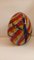 Egg-Shaped Sculpture in Red, Yellow, Blue and Green Banded Glass by Archimede Seguso, Murano, Italy, 1970s 2