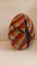 Egg-Shaped Sculpture in Red, Yellow, Blue and Green Banded Glass by Archimede Seguso, Murano, Italy, 1970s, Image 2