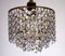 Brass and Crystal Rainbow Chandelier from Palwa, 1970s 3