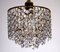 Brass and Crystal Rainbow Chandelier from Palwa, 1970s, Image 3