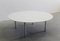 Tavolino da caffè rotondo in marmo bianco e metallo di Florence Knoll per Knoll, Italia, 1955, Immagine 4