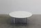 Tavolino da caffè rotondo in marmo bianco e metallo di Florence Knoll per Knoll, Italia, 1955, Immagine 2