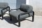 Sofa and Armchairs in Black by Gae Aulenti for Knoll Inc. / Knoll International, 1970s, Set of 3 9