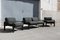 Sofa and Armchairs in Black by Gae Aulenti for Knoll Inc. / Knoll International, 1970s, Set of 3 14