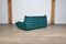 Togo 3-Seater Sofa in Petrol Velvet by Michel Ducaroy for Ligne Roset, 1972 4