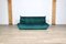 Togo 3-Seater Sofa in Petrol Velvet by Michel Ducaroy for Ligne Roset, 1972 3