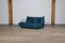 Togo 2-Seater Sofa in Petrol Leather by Michel Ducaroy for Ligne Roset, 1972 4