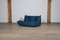 Togo 2-Seater Sofa in Petrol Leather by Michel Ducaroy for Ligne Roset, 1972, Image 4
