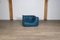 Togo Corner Lounge Chair in Petrol Leather by Michel Ducaroy for Ligne Roset, 1972 4