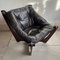 Brown Leather Luna Lounge Chair attributed to Odd Knutsen, 1970s 7