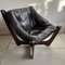 Brown Leather Luna Lounge Chair attributed to Odd Knutsen, 1970s, Image 6