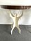 Italian Cream and Chocolate Lacquered Wood and Metal Character Side Tables, 2000s, Set of 2, Image 5