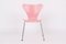 3107 Pink Chairs by Arne Jacobsen for Fritz Hansen, 1995, Set of 4 2