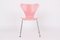Sedie nr. 3107 rosa di Arne Jacobsen per Fritz Hansen, 1995, set di 4, Immagine 2