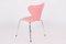 3107 Pink Chairs by Arne Jacobsen for Fritz Hansen, 1995, Set of 4 3