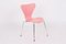 3107 Pink Chairs by Arne Jacobsen for Fritz Hansen, 1995, Set of 4 9