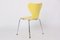 3107 Gelbe Stühle von Arne Jacobsen für Fritz Hansen, 1995, 6er Set 4