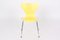 3107 Yellow Chairs by Arne Jacobsen for Fritz Hansen, 1995, Set of 6, Image 2