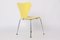 3107 Yellow Chairs by Arne Jacobsen for Fritz Hansen, 1995, Set of 6 5