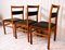 Danish Jacaranda and Leather Dining Chairs, 1960s, Set of 6 16