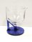 Postmodern Transparent and Blue Glass Pitcher, Italy, 1970s 1