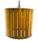 Modern Artisanal Rulers Shaped Ceiling Lamp, France, 1960s 3