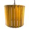 Modern Artisanal Rulers Shaped Ceiling Lamp, France, 1960s 5