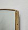 Mid-Century Wall Mirror in Brass, 1950s 3