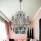 Crystal Beaded Multicolored Chandelier, 1980s 3