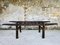 Large French Slatted Farmhouse Coffee Table, 1930s 2