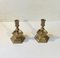 Vintage Church Altar Candlesticks in Brass, 1930s, Set of 2 2