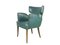 Italienische Sessel aus Skai & Holz im Stil von Melchiorre Bega, 1950er, 2er Set 24