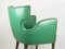 Italian Skai and Wood Armchairs in the style of Melchiorre Bega, 1950s, Set of 2, Image 5