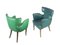 Italienische Sessel aus Skai & Holz im Stil von Melchiorre Bega, 1950er, 2er Set 13